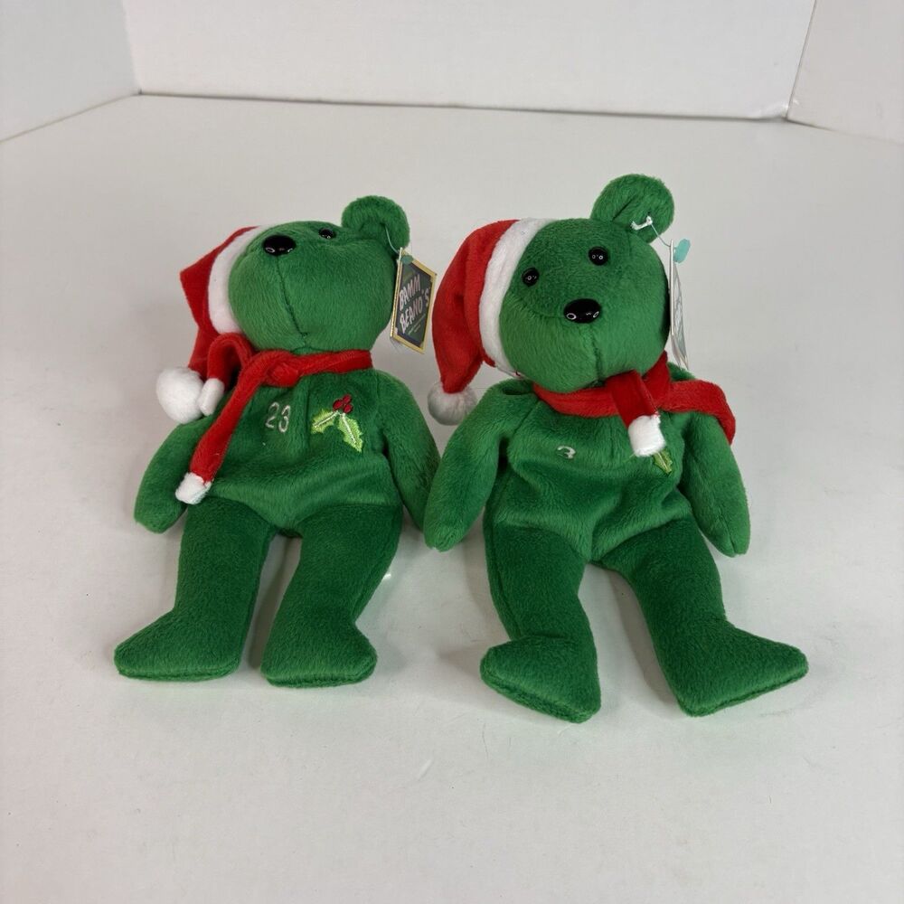 1998 MLB ALEX RODRIGUEZ #3 And David Justice Christmas BEAR BAMM BEANOS BEANIE - Picture 1 of 8